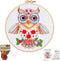 Louise Maelys Beginners Adults Embroidery Kit,Owl stamped pattern Practice kit,Starters cross stitch kit including embroidery hoop,cloth,needles, ...