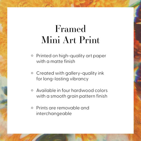 Society6 - 69796-frmp01 Huebucket Sushi Persian Cat Mini Art Print, White Frame...