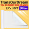 TransOurDream Tru-PU Smart Iron On Vinyl, White Glossy Glitter Heat Transfer Vinyl, 13in x 10ft HTV for AIR 2, EXPLORE 3, MAKER 3, CAMEO, Matless ...