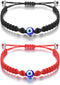 Tarsus Big Evil Eye Adjustable Bracelet Kabbalah Red String Amulet Nazar for Family Couple Bestfriend Women Men Girls...