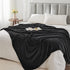 BEDELITE Fleece Blankets Queen Size for Bed, Luxury Plush Cozy Fuzzy Black Blanket 90x90 Inches, Super Soft Warm Lightweight Throw Blanket All Sea...