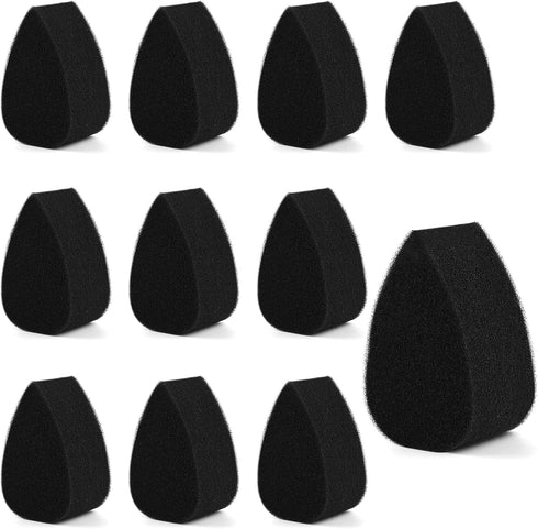 10Pcs Face Paint Sponges Painting Sponge High Density Face Painting Supplies for Art Work and Body Painting Tear Drop (Black)...