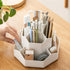 Desktop Organizer with Pencil Holders,360°Rotating Pen Holder for Desk Organizer,9 Compartments and Makeup Brush Holders,Multifunctional Office Su...