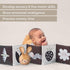 Taf Toys Bunny Pram Book & Toy Set | High Contrast Black & White Infant Visual Stimulation | Soft Fabric for Newborn Cognitive Development | Baby ...