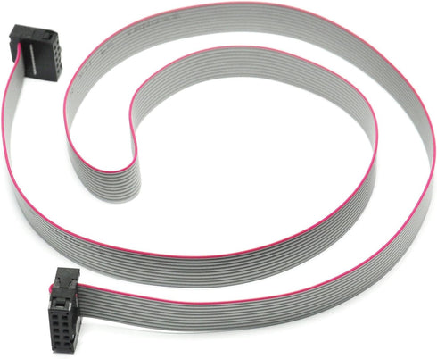 Gikfun 2PCS Flat Ribbon Cable 2.54mm Pitch 2 Row 10 Pin Female to Female Wires IDC Ribbon Connector for Arduino EK1282...