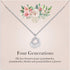 Great Grandma Necklace-925 Sterling Silver Four Hearts Generations Necklace Great Grandma Grandmother from Grandchildren...
