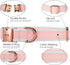 Dog Collar,Metal Buckle Pet Collar Suede Dog Collar Soft&Comfy Adjustable Pet Gift Collars with Bow for Small Medium Large Dogs (Small, Pink&Blue)...