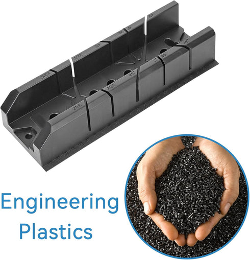 Miter Saw Box, 0/22.5/45/90 Degree Woodworking Miter Woodworking Miter Saw Box ABS Saw Box Cabinet Wood Angle Cutting Saw Box Wood Gypsum Oblique ...