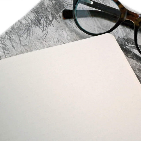 RICCO BELLO Blank Page Hardcover Notebook with Lined Writing Guide, Pen Loop, Band Closure, Bookmark, Storage Pocket, 5.7 x 8.4 inches (Brown)...