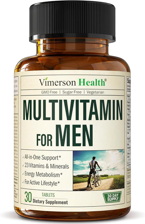Multivitamin for Men - Mens Multivitamins & Multiminerals Supplement for Energy, Focus and Performance. Daily Mens Vitamins A, C, D, E & B12, Zinc...
