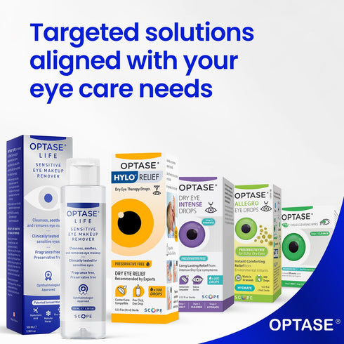 Optase Life Sensitive Eye Makeup Remover – Gentle & Effective for All Skin Types - Breakthrough Innovation vs Traditional Micellar Water - 100ml...