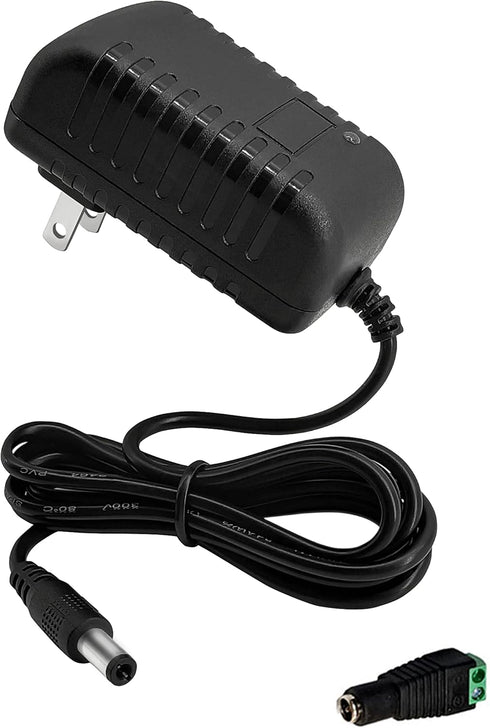DC 12V 2A Power Adapter 24W 12 Volt 2 Amp AC Adapter 100-240V 50-60Hz AC to 12Volt DC 2A 1.5A 1A Power Supply 12v Transformer 4.6ft Cord with 5.5m...
