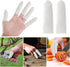 100PCS Finger Cot White Breathable Cotton Finger Condoms Elastic Fingertip Gloves Thumb Bandages Tubular Gauze, Finger Protectors for Finger Tips,...