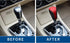 Compatible with DIY Genuine Leather Gear Shift Knob Cover Interior Accessories Protective Cover Decoration for Toyota Corolla 2014 2015 2016 2017 ...