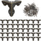 T Tulead 40PCS Metal Corner Protector Decorative Corner Hadrware Wood Corner Guards Black Edge Guard 1.3" with Mounting Screws...