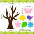 HubirdSall 76Pcs Spring Tree Craft Kit for Kids DIY Foam Springtime Bulletin Board Set with Flower Leaf Butterfly Bird Stickers Self Adhesive, Art...