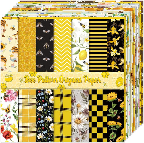 Square Origami Paper 6x6 Double Sided 50 Sheets 50 Colors 70GSM Origami Kit Japanese Chiyo Easy Fold Arts Crafts DIY Handwork Beginner Bee...