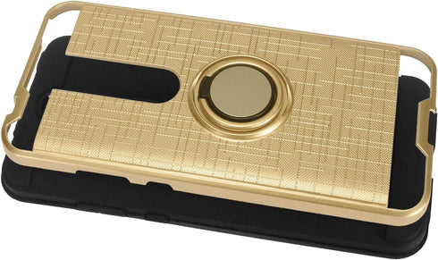 for Coolpad Legacy Brisa (2020) CP3706AS - Phone Case w/Ring Stand - RS2 Gold...