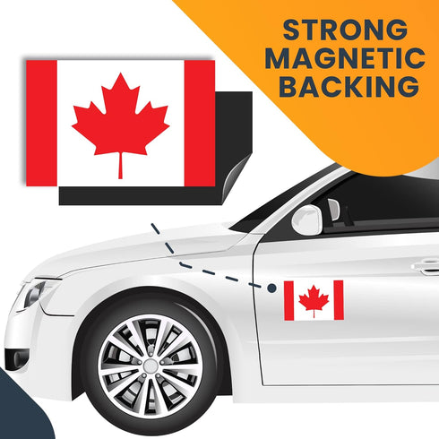 Magnet Me Up Canada Canadian Flag Car Magnet Decal, 4x6 Inches, Heavy Duty Automotive Magnet for Car, Truck SUV...