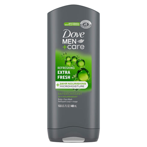 DOVE MEN + CARE Body Wash and Face For Fresh, Healthy-Feeling Skin Extra Fresh Cleanser That Effectively Washes Away Bacteria While Nourishing You...