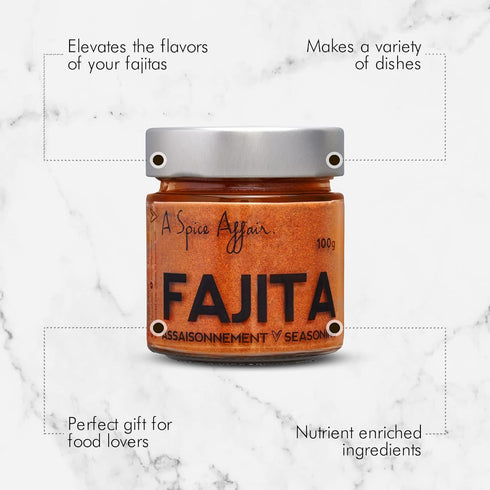 A Spice Affair’s Fajita Seasoning 100g (3.5 oz) - Fajita Spice Blend (100g)...