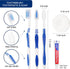 10 Set Disposable Toothbrushes with Toothpaste and Soap Individually Wrapped, 10 pcs Toothbrushes, 5 Colors with 10pcs Bar Soap(0.5 oz)...
