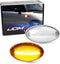 iJDMTOY Clear Lens Amber Full LED Strip Front Fender Side Marker Lights Compatible With 2002-2006 MINI Cooper R50 R52 R53, Replace OEM Amber Indic...