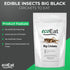 Edible Insects Big Black Crickets to Eat – Edible Bugs Edible Dehydrated Crickets - Snack Food Gifts (15g)...