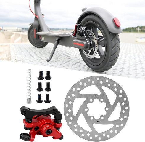 Akozon Brake Disc, 140mm Diameter Brake Disc Caliper Kit for Electric Scooter...