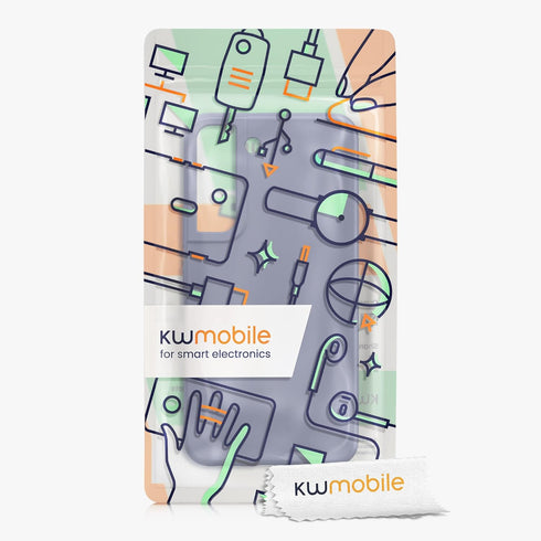 kwmobile Case Compatible with Samsung Galaxy S22 Case - TPU Silicone Phone Cover with Soft Finish - Matte Lavender Grey...