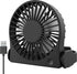 Small Desk Fan, 3 Speeds Silent Travel Fan, Portable mini Desktop Fan, 180° Foldable Table Fan, USB Powered Cooling Fan for Bedroom Home Office Ou...