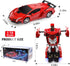 RC Car Robot for Kids Transformation Car Toy, Remote Control Deformation Vehicle Model with One Button Transform 360°Rotating Drifting 1:18 Scale,...