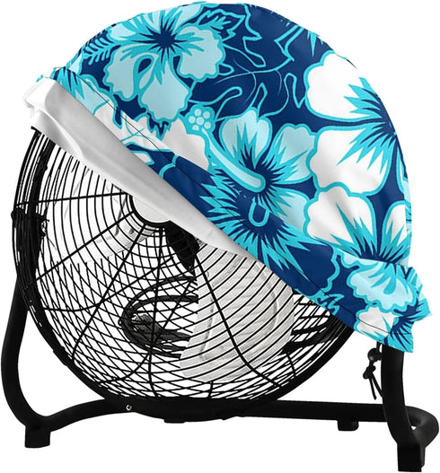 Hawaiian Print Drum Fan Cover, Dust Cover for 18-20" Fan,Waterproof&Dustproof Floor Fan Cover in Heavy Duty Polyester for Outdoor and Indoor...