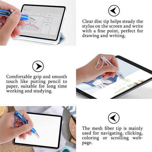 5 Pack Stylists Pens for Touch Screens,Accurate and Sensitive Easy to Carry Stylus Pen for Cellphone All Universal Touch Screen Devices (5-Pack(Bl...