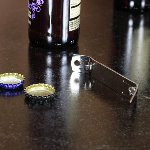 Chef Craft Select Iron Plated Bottle Opener/Can Tapper with Magnet, Pack of 2, 1, Grey...