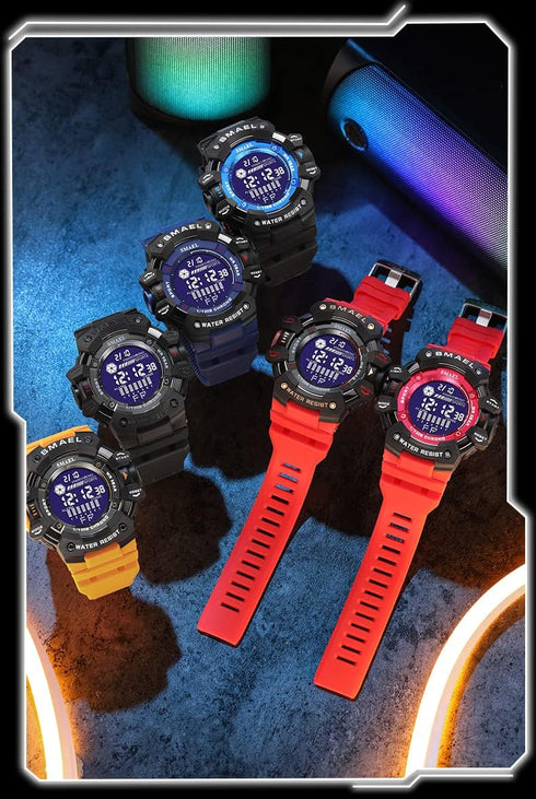 Men's Military Watch Outdoor Digital Sports Watches LED Waterproof Chronograph Electronic Wristwatch with Date Alarm Stopwatch for Men Women...