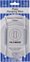 Plymor White Vinyl Finish Wall Mountable Plate Hanger, 4.625" H x 2.5" W x 0.5" D (for Plates 5" - 8"), Pack of 2...