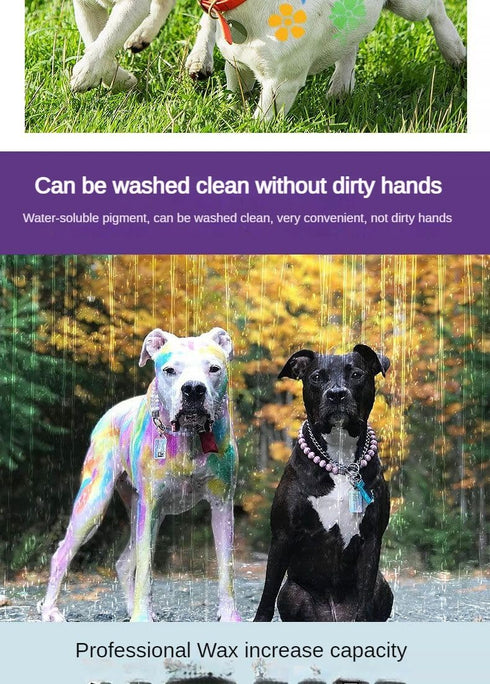 Temporary Pet Hair Dye, Pet Fur Paint Dye,Hair Painting Pens Non Toxic for Creative Grooming,Washable Dog Hair Dye, Pet Safe Marking Markers for F...