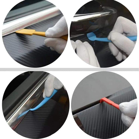 Vehicle Vinyl Wrap Tool Kit,7 Miniature squeegees with Magnets, Suitable for car Vinyl Wrapping Contours and car Window Film...