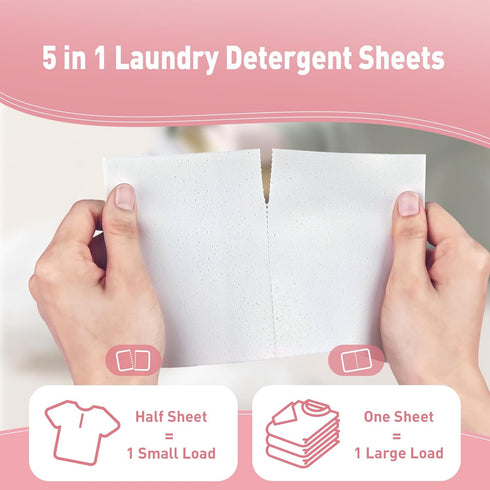 YUCO Laundry Detergent Sheets Berry Scent 80 Loads (40 Sheets) Eco-Friendly Laundry Soap Washer Sheets- Liquidless Laundry Detergent Sheets for Tr...