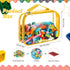 Sanwuta 3 Packs Toy Storage Bags with Zipper, Clear PVC Organizing Bags, Waterproof Toy Bags for Board Games, Building Blocks, Toys and Kids Books...
