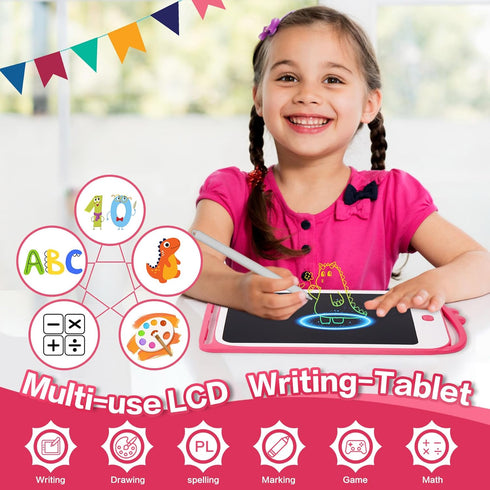 LCD Writing Tablet for Kids,8.5inch LCD Writing Tablet Boy/Girl Doodle Board Toy for 3-12 Year Olds Educational Birthday Gift (8.5 Inch Pink)...