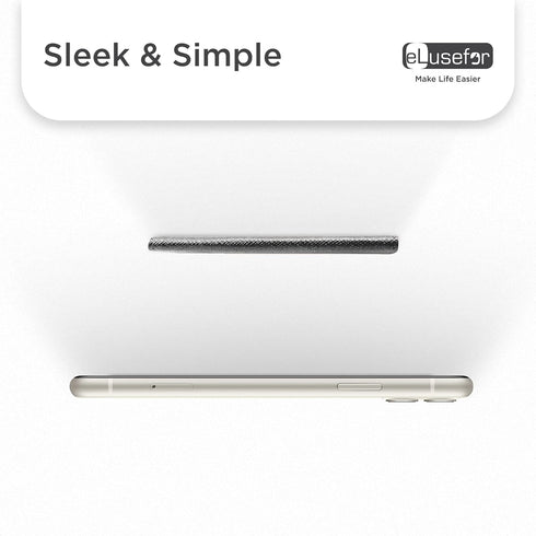 Stick-On Phone Wallet for Back of iPhone or Android Case | 6 Sleeve Credit Card Holder - Pocket for Cards, Money & ID - Built-in Stand - Waterproo...