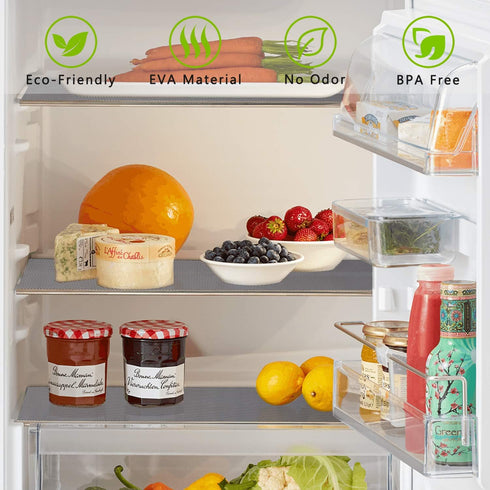 Kitchen Shelf Liner Drawer Liners, Non-Adhesive Refrigerator Liners Waterproof Fridge Mats with Strong Durable Kitchen Cabinets Mat for Drawers, S...