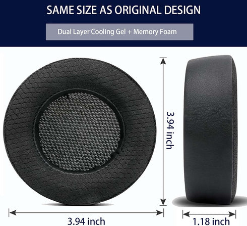 Virtuoso XT Earpads - Replacement Earpad for Corsair Virtuoso Gaming Headset,Hybrid Fabric Cooling Gel,High-Density Noise Isolation Foam, Added Th...