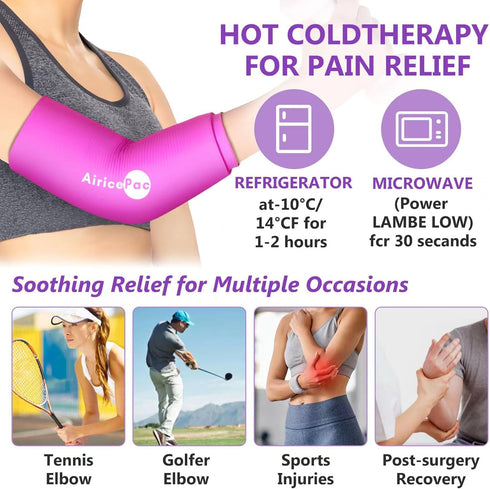 Elbow Ice Pack for Tendonitis and Ice Pack Wrap Sleeve for Tennis Elbow & Golfers Arm Ice Pack for Injuries Reusable Calf Cold Compression for Pai...