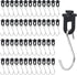 120 Pcs Greenhouse Hooks Hanger, Plastic Greenhouse Twist Clips Fixing Clips Greenhouse Insulation Accessories with Stainless Steel S Hooks for Ga...