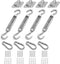 HOMPER Awning Attachment Set, Heavy Duty Sun Shade Sail Stainless Steel Hardware Kit for Garden Triangle and Square, Rectangle, Sun Shade Sail Fix...