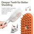 New 3-in-1 Cat Steam Brush With Enhanced Spray, Long Comb Steamy Brush for Shedding, Hair Remover, Cloud Care Water Brush for Long & Short Hair In...