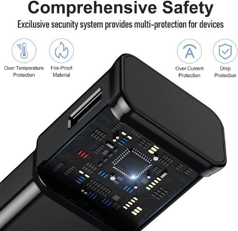 Samsung Fast Charger with USB Type C Cable 6ft for Samsung Galaxy S10/S10e/S10 Plus/S9/S9 Plus/S8/S8 Plus/A13/S23/A30/A31/A32/A50/A51/A52/A53/Note...